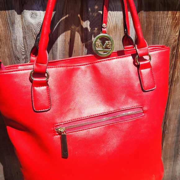 Red Versace 19V69 Italia Faux Leather Purse - Picture 6 of 16